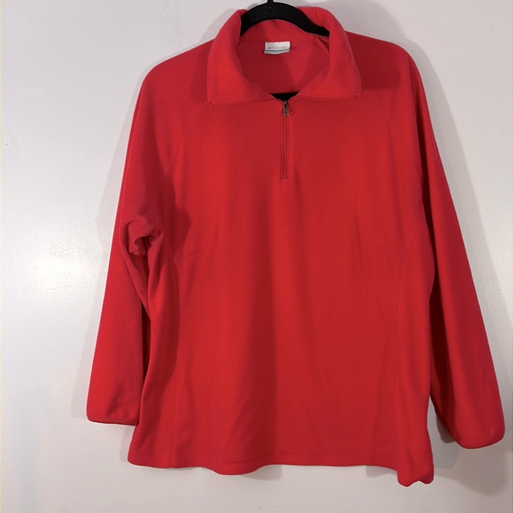 Columbia long sleeve shirt. Dark salmon flannel. Size 1X